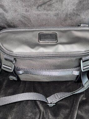 TUMI Alpha Bravo Sling Bag Black Ballistic Nylon Crossbody